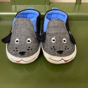 6-12mo dog slide on shoes